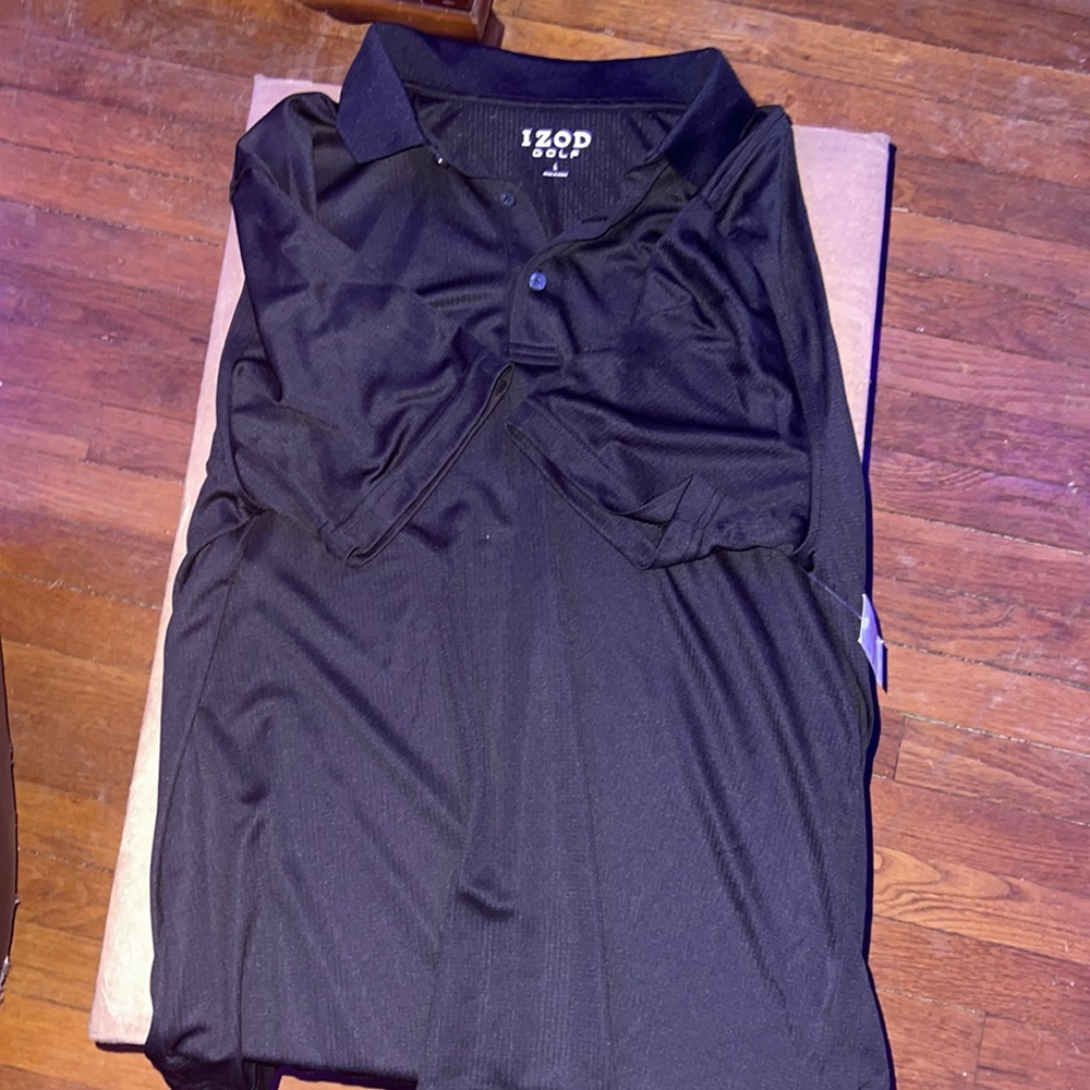 *never word* IZod gold polo